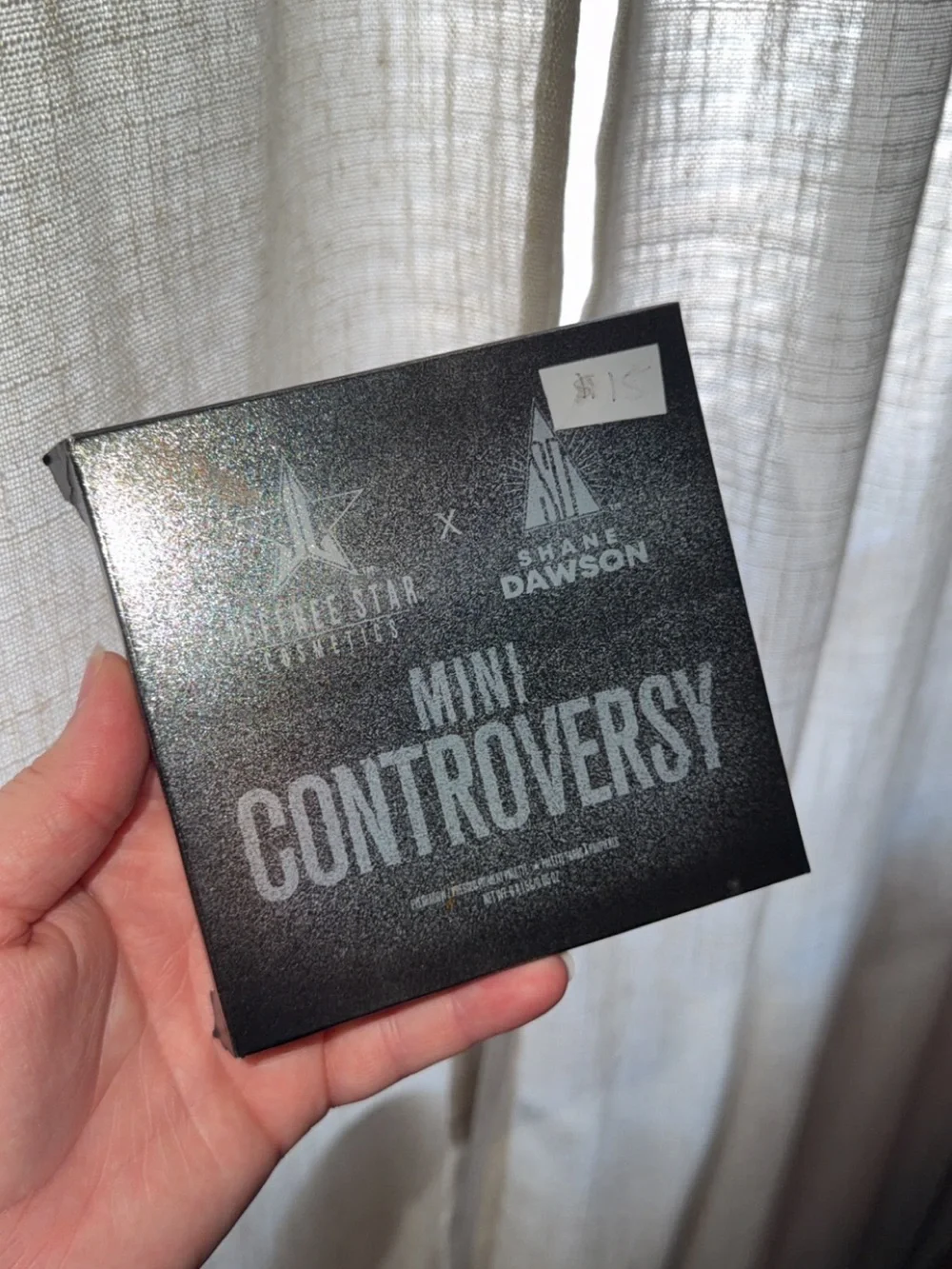 Jeffree Star Mini Controversy Palette - Black with Holographic Accents